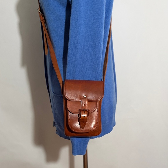 Classic Brown Leather Crossbody - Picture 2 of 11